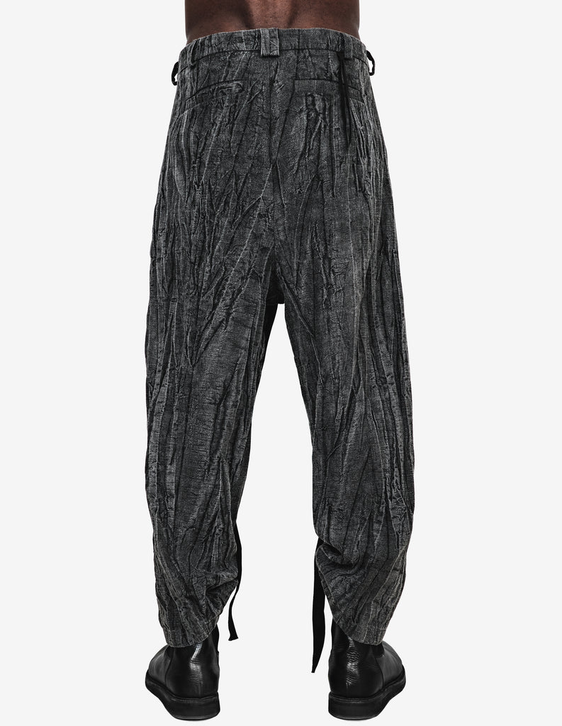 Hand-Dyed Crinkled Pants